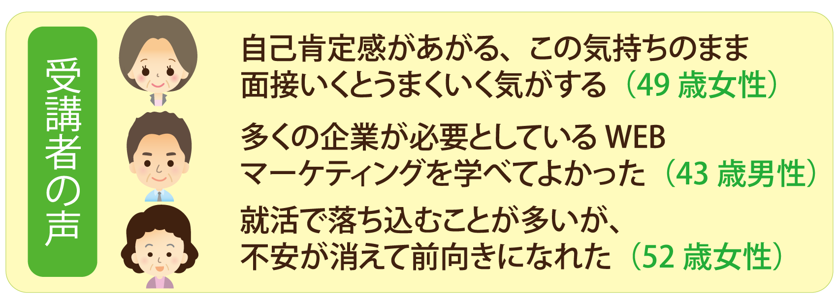 受講者の声02 受講者の声02